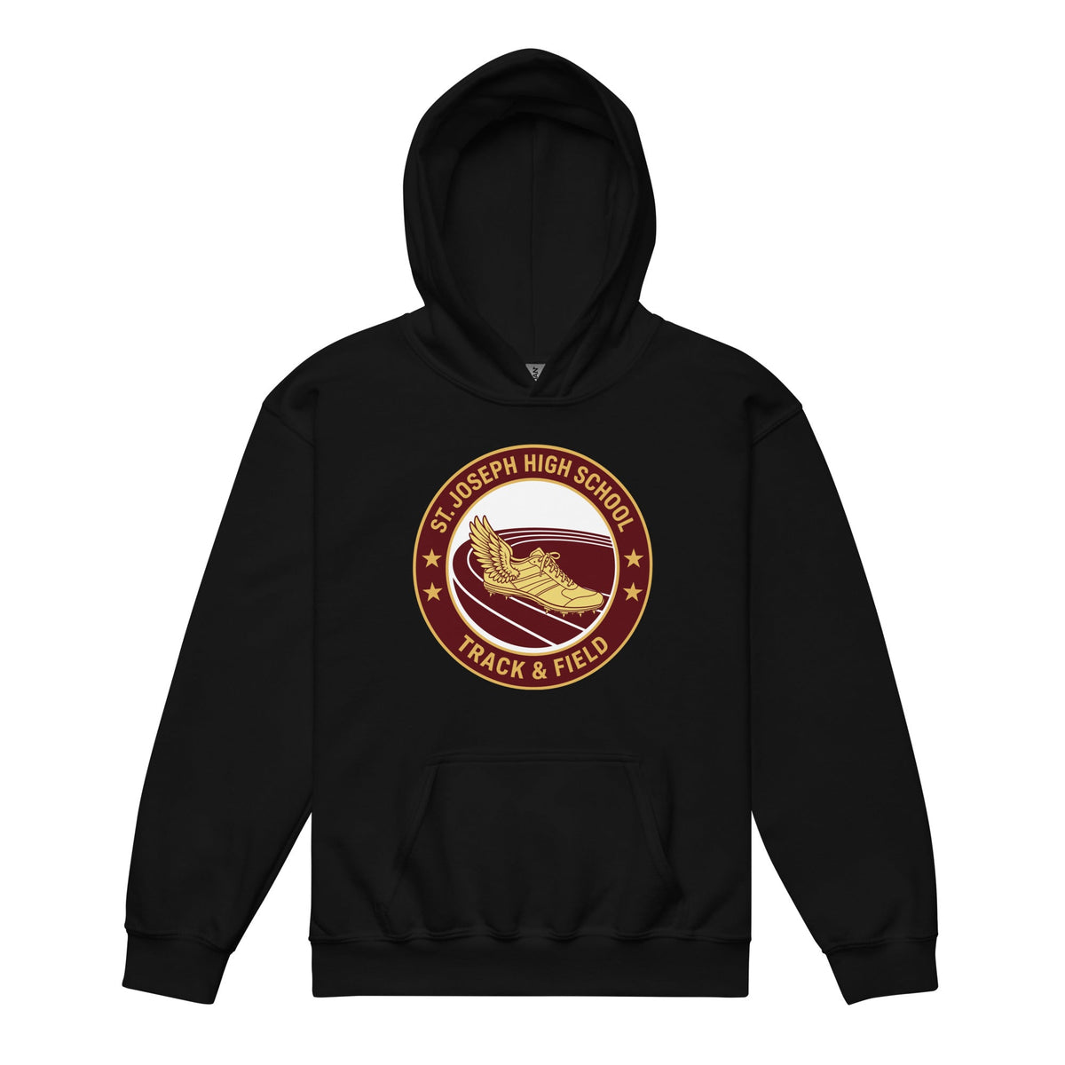 Classic | Youth Hoodie | St. Joseph High School - Track & Field | Badge Logo