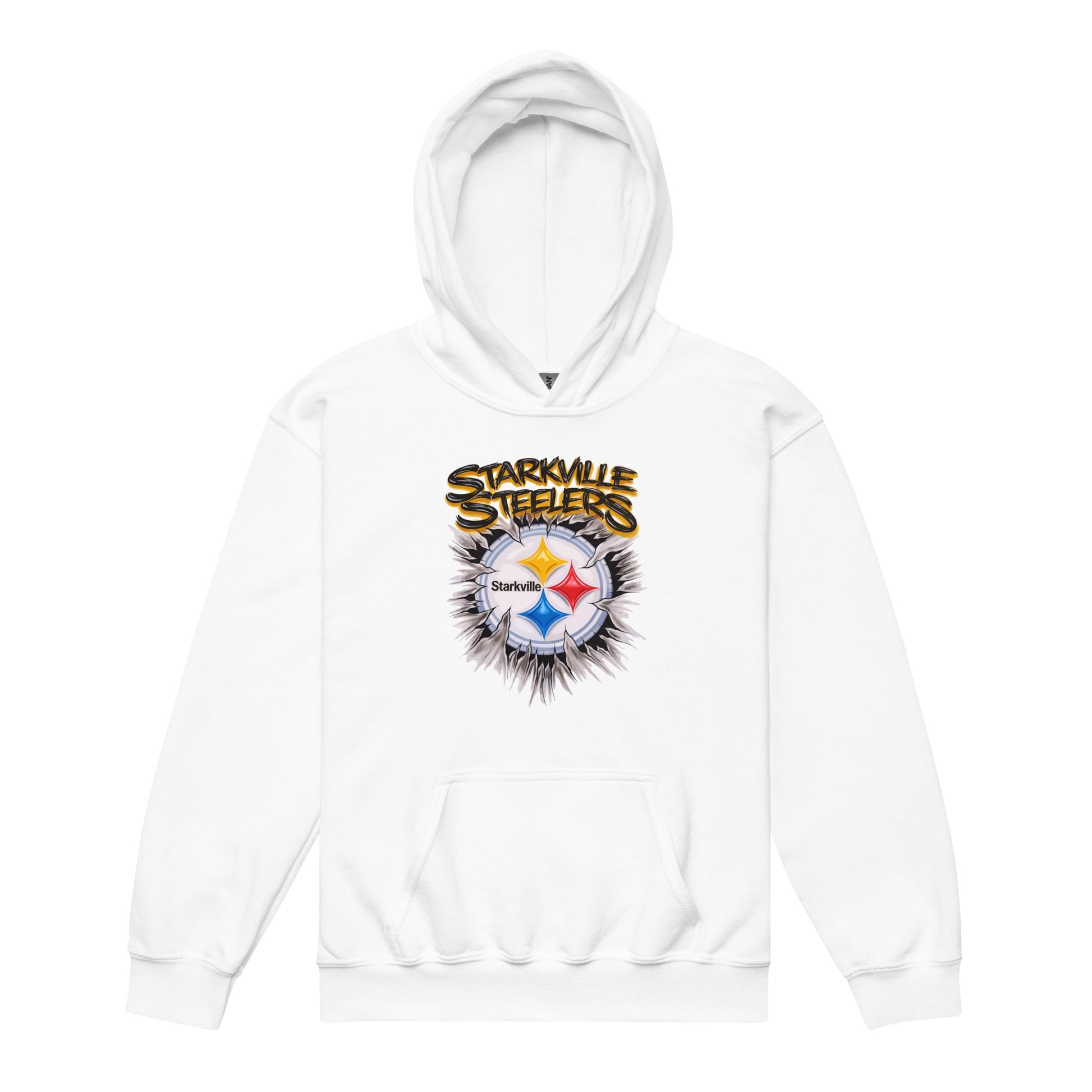 Classic | Youth Hoodie | Starkville Steelers | Ripped Logo