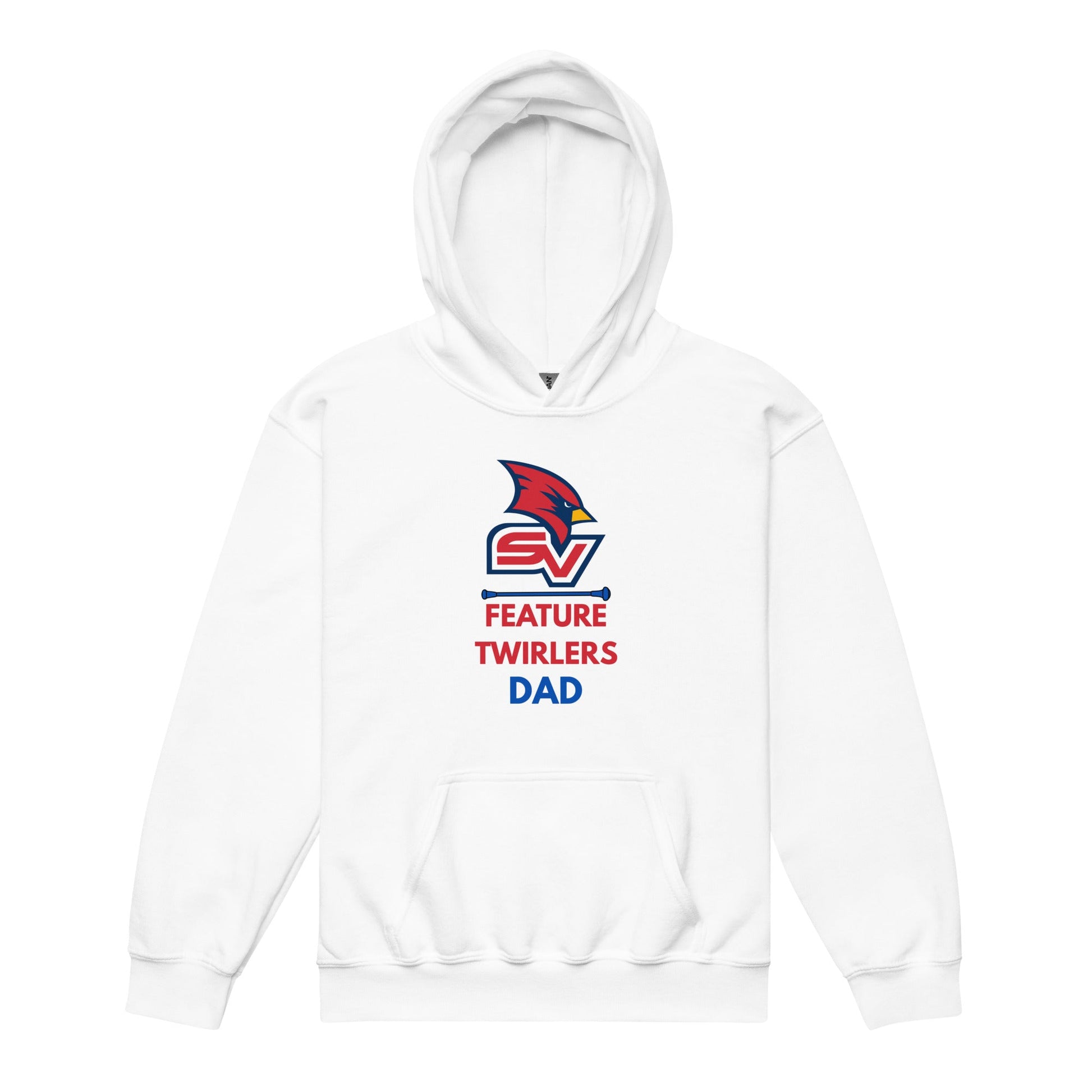 Classic | Youth Hoodie | SVSU Feature twirlers | Dad Logo