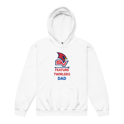 Classic | Youth Hoodie | SVSU Feature twirlers | Dad Logo