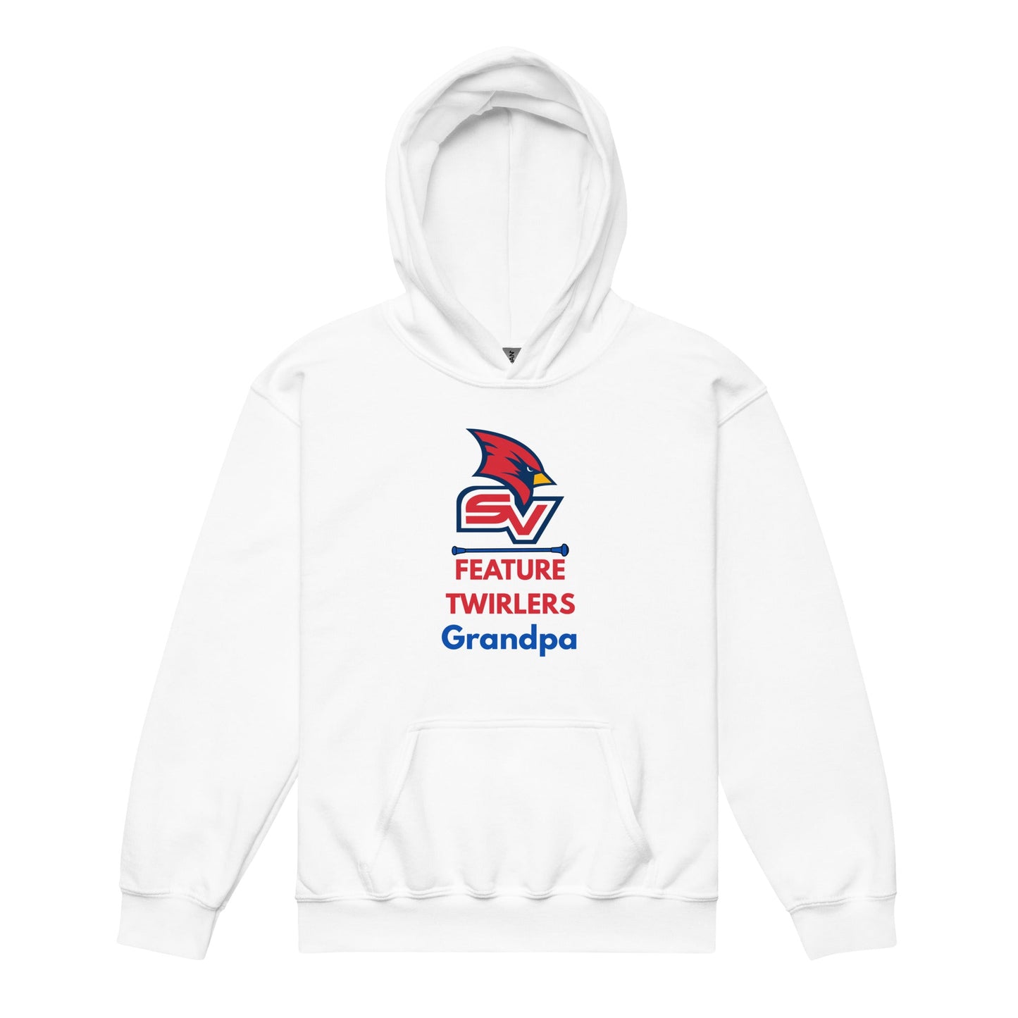 Classic | Youth Hoodie | SVSU Feature twirlers | Grandpa Logo