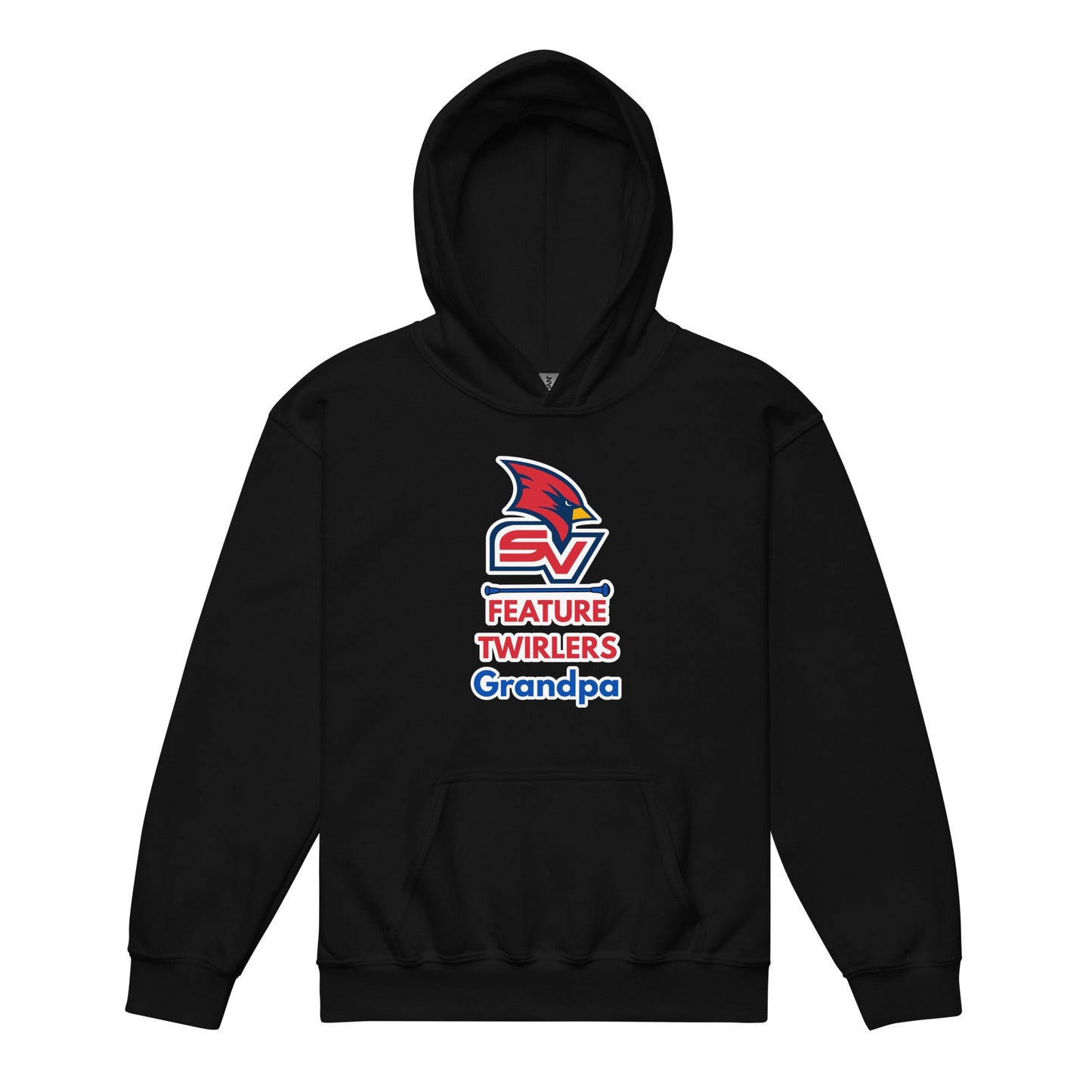 Classic | Youth Hoodie | SVSU Feature twirlers | Grandpa Logo