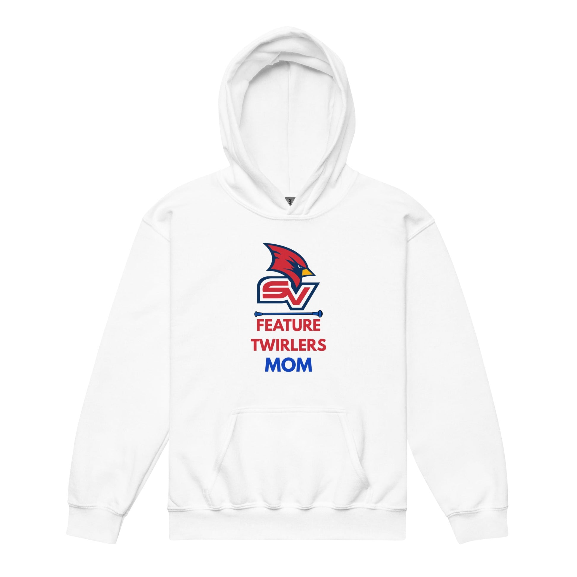 Classic | Youth Hoodie | SVSU Feature twirlers | Mom Logo