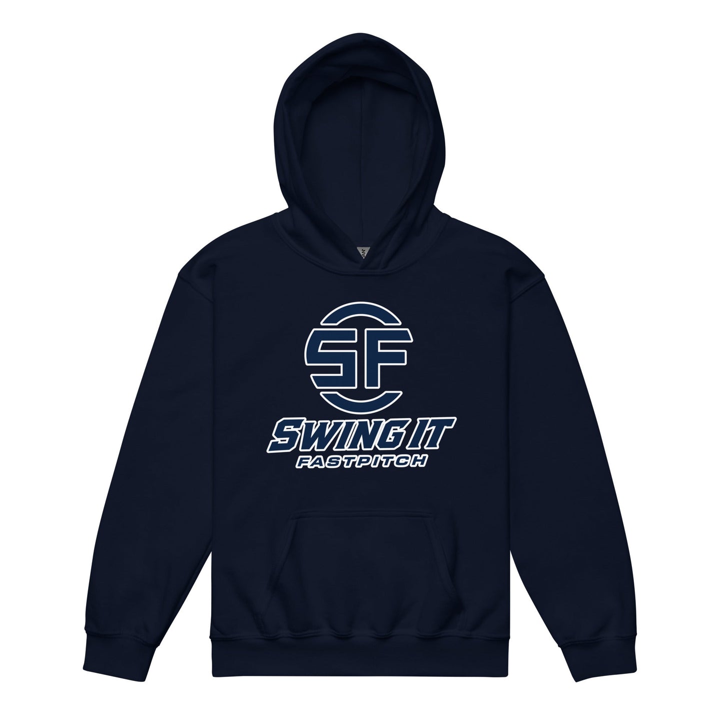 Classic | Youth Hoodie | Swing It Fastpitch | Crest Logo