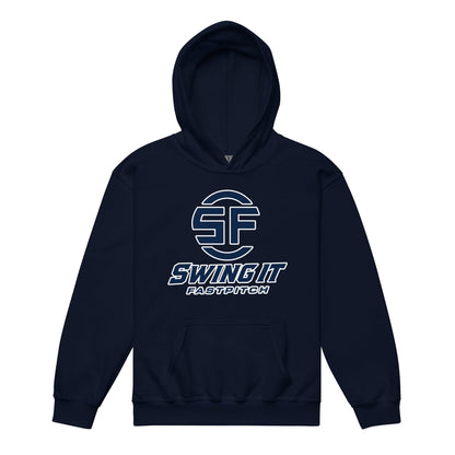 Classic | Youth Hoodie | Swing It Fastpitch | Crest Logo