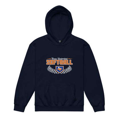 Classic | Youth Hoodie | Texas Unlimited | Softball Logo