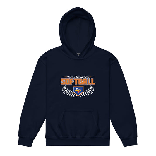 Classic | Youth Hoodie | Texas Unlimited | Softball Logo