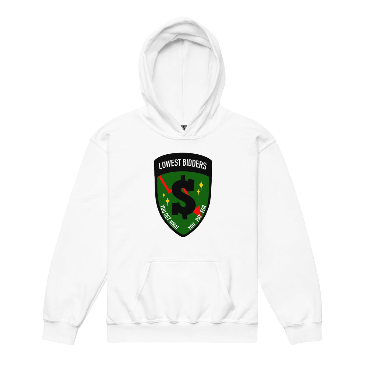 Classic | Youth Hoodie | The Lowest Bidders | Emblem Logo