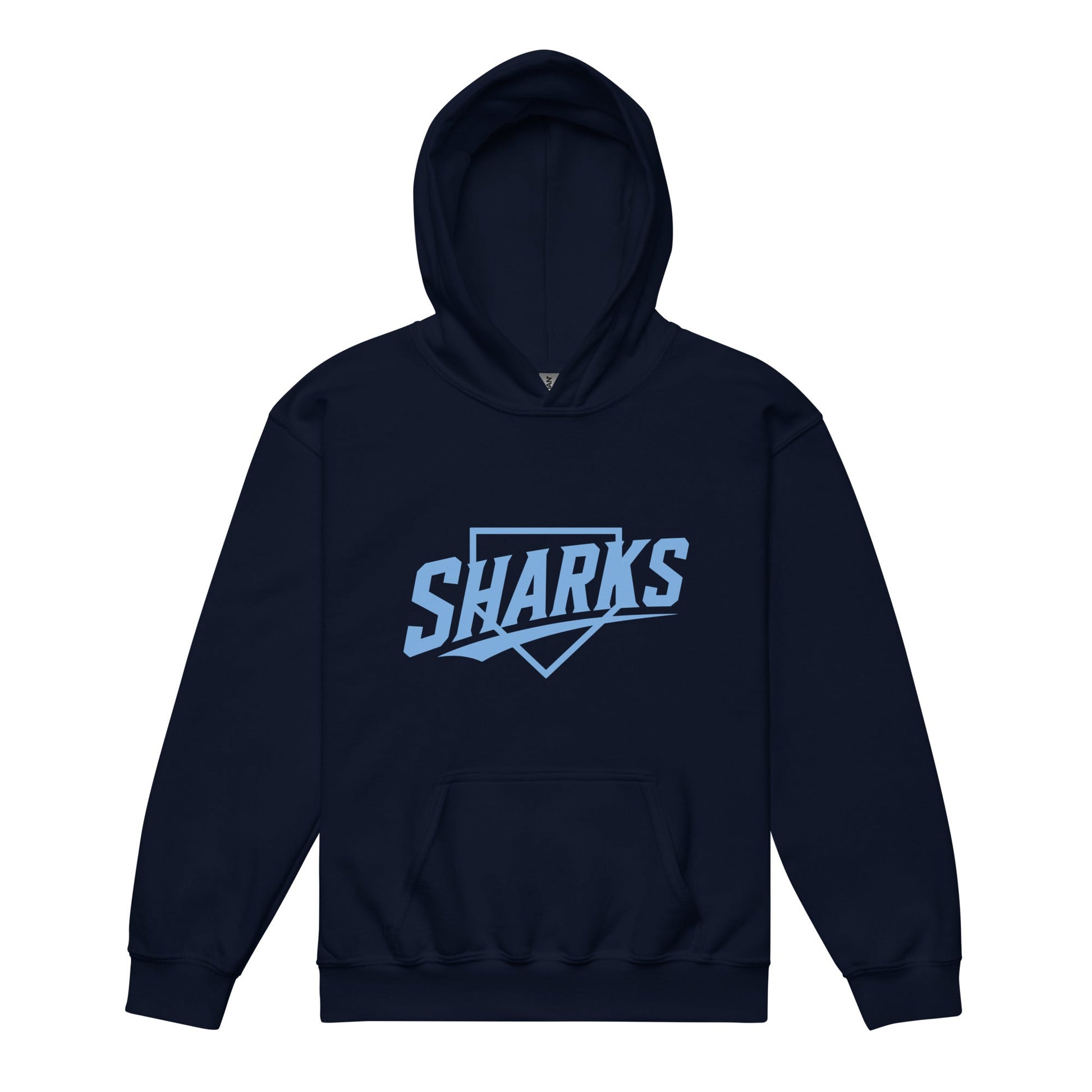 Classic | Youth Hoodie | The Sharks Baseball Team | Crest Logo