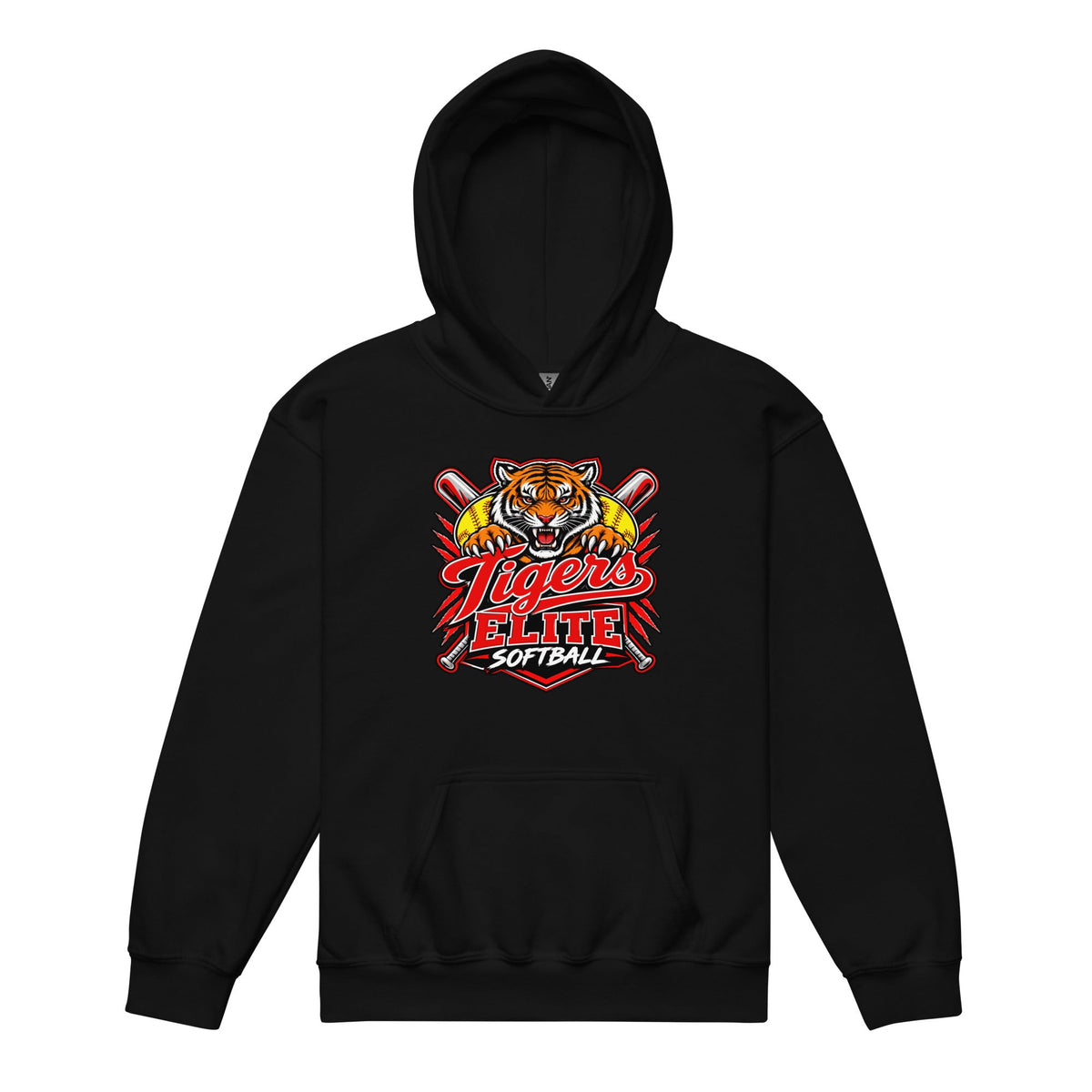 Classic | Youth Hoodie | Tigers Elite Softball | Emblem Logo