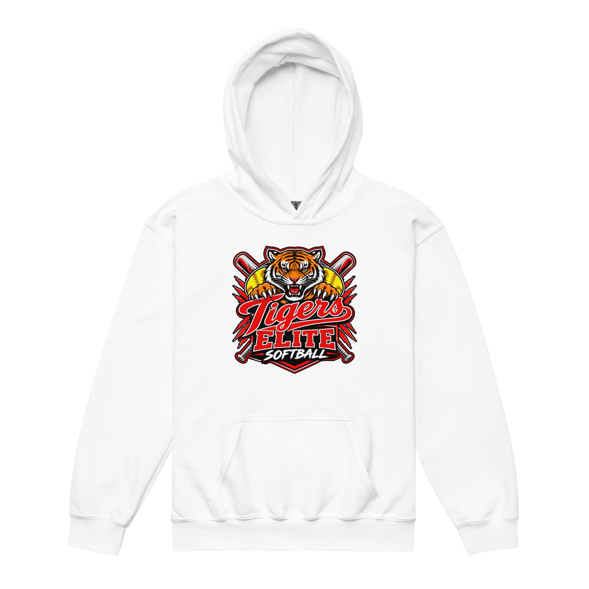 Classic | Youth Hoodie | Tigers Elite Softball | Emblem Logo