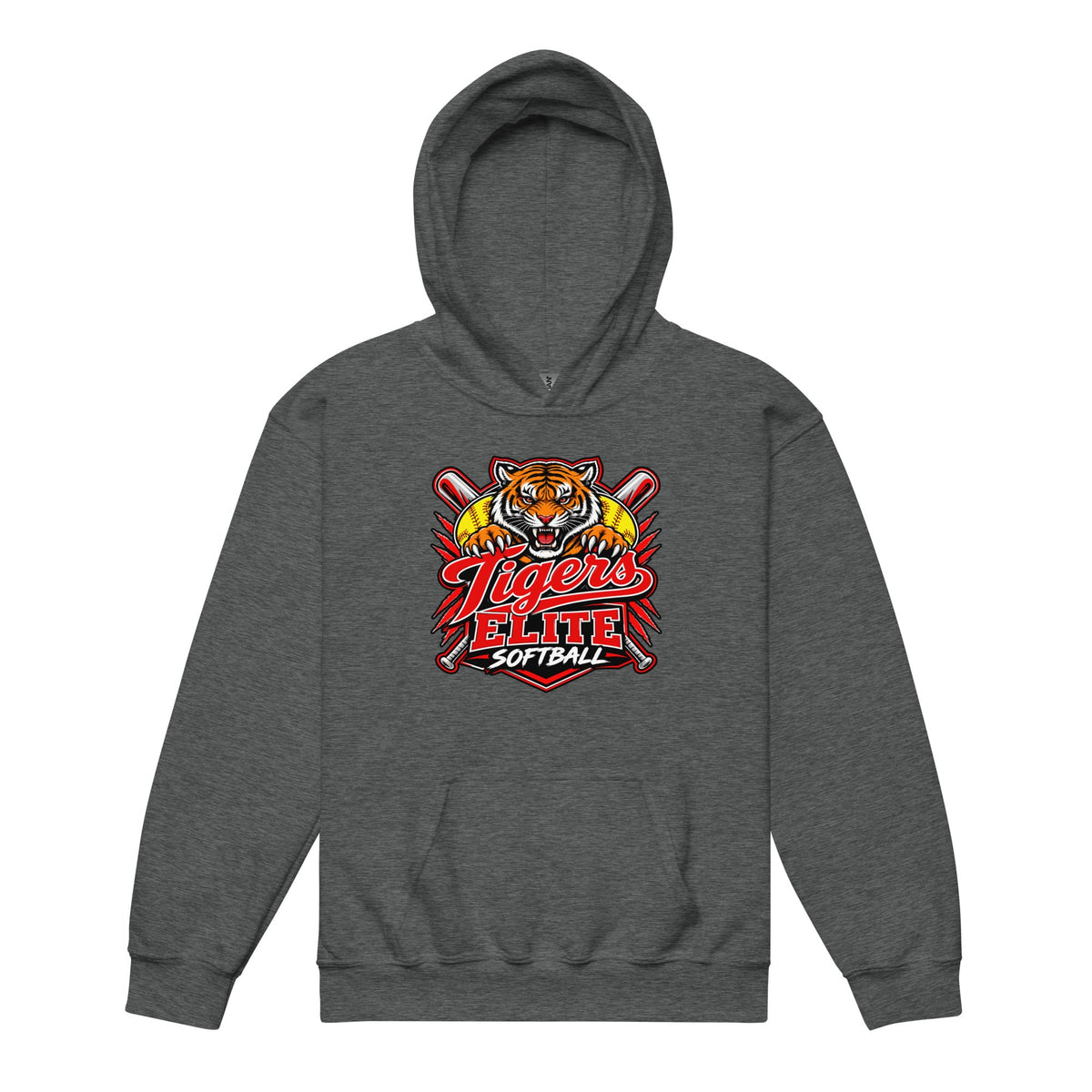 Classic | Youth Hoodie | Tigers Elite Softball | Emblem Logo