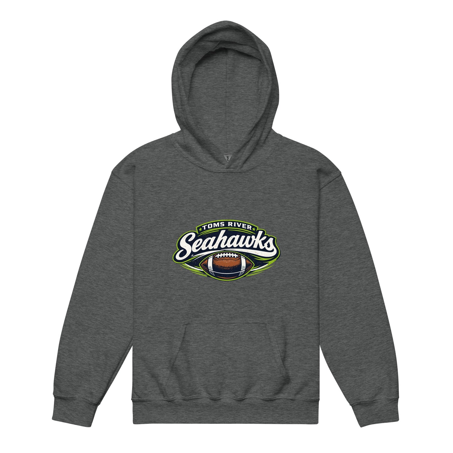 Classic | Youth Hoodie | Toms River Seahawks | Football Emblem Logo