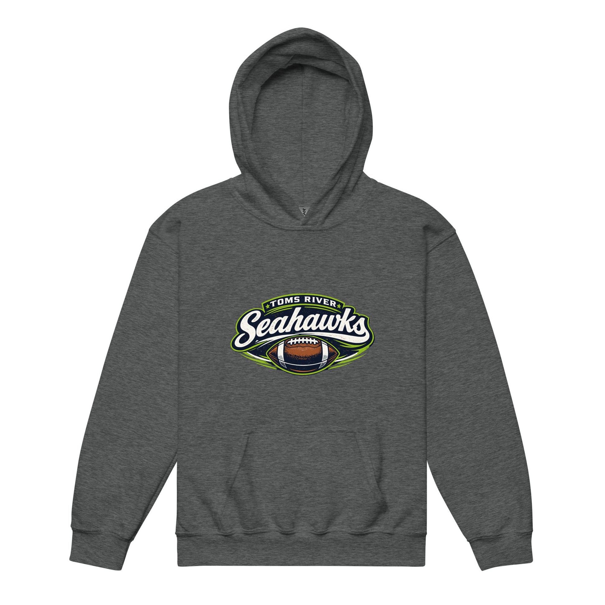 Classic | Youth Hoodie | Toms River Seahawks | Football Emblem Logo
