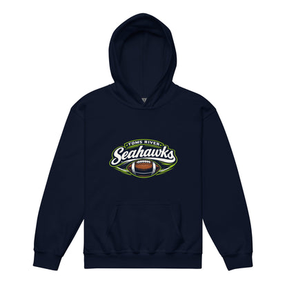 Classic | Youth Hoodie | Toms River Seahawks | Football Emblem Logo