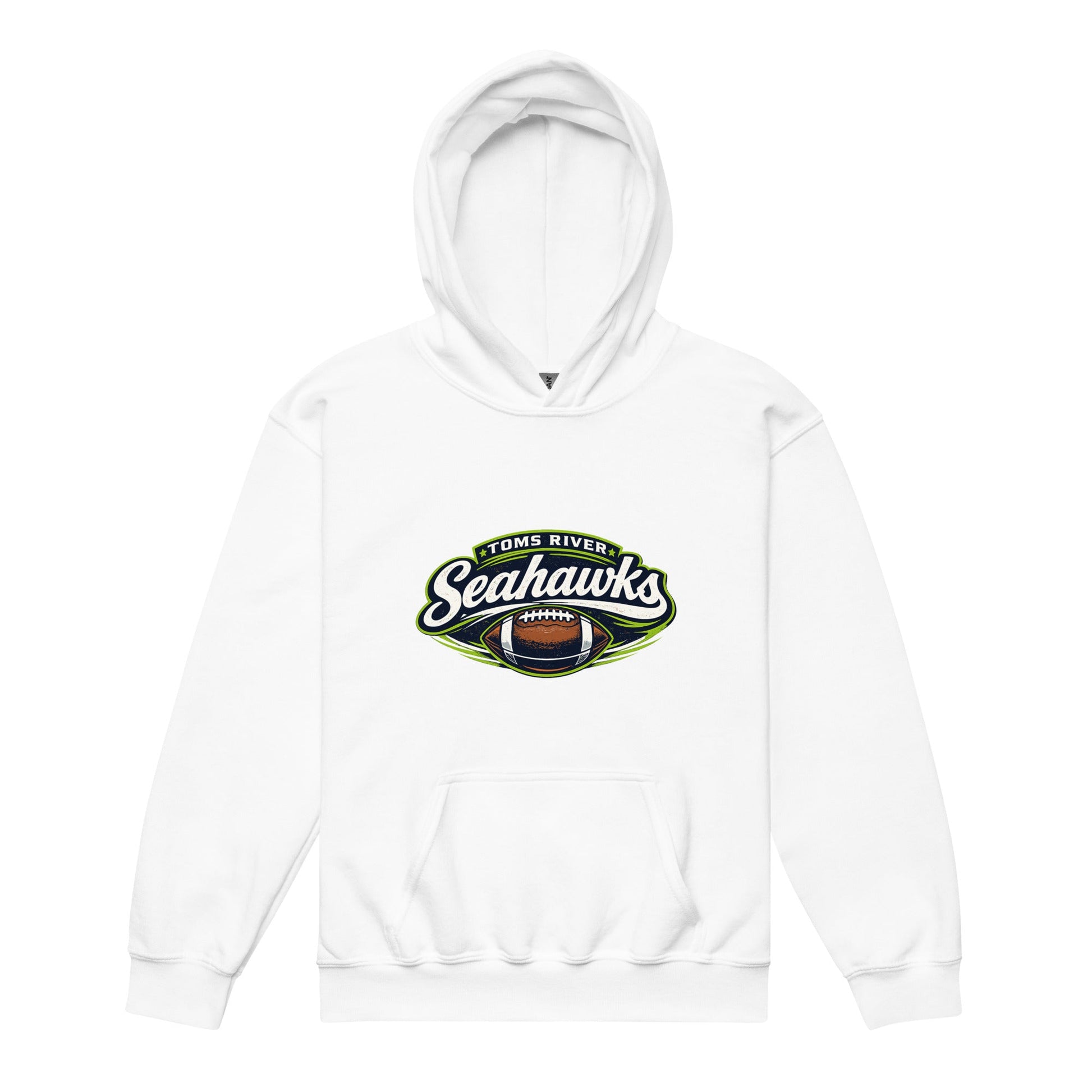 Classic | Youth Hoodie | Toms River Seahawks | Football Emblem Logo
