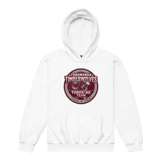 Classic | Youth Hoodie | Tonawanda High School Track and Field | Throwing Team Logo