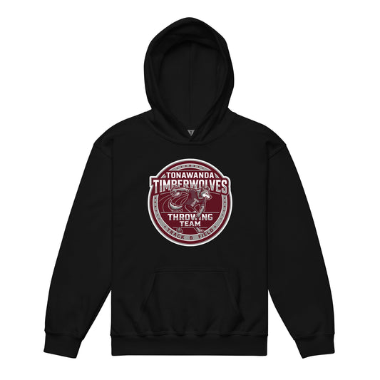 Classic | Youth Hoodie | Tonawanda High School Track and Field | Throwing Team Logo