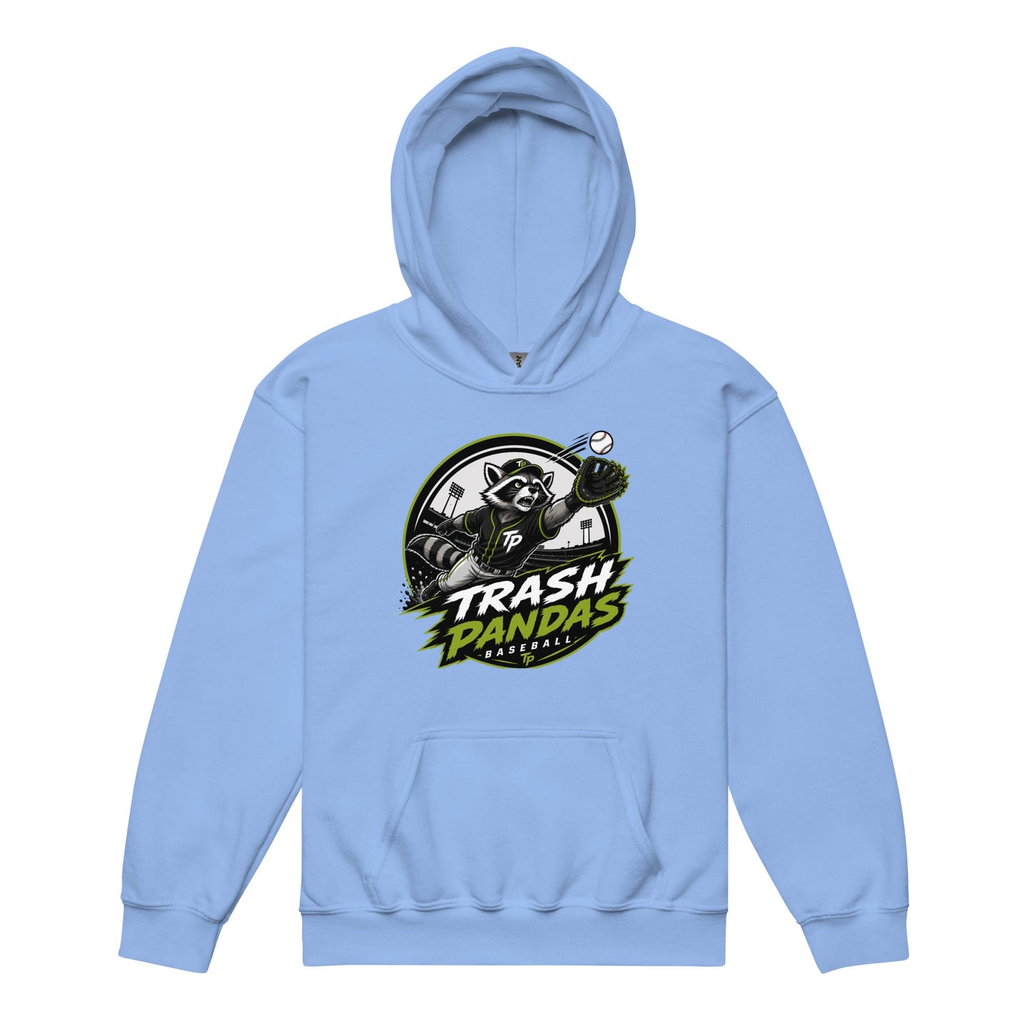 Classic | Youth Hoodie | Trash Pandas Baseball Organization | Emblem Logo