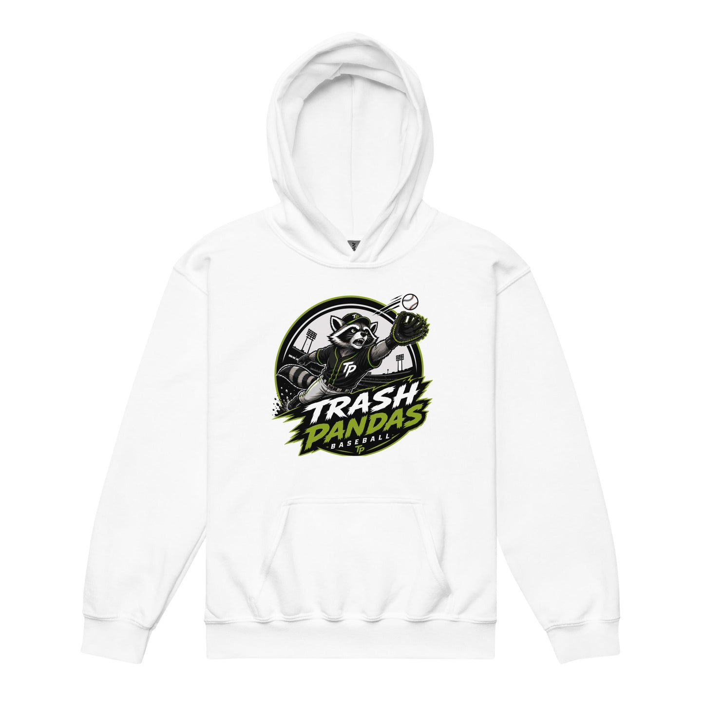 Classic | Youth Hoodie | Trash Pandas Baseball Organization | Emblem Logo