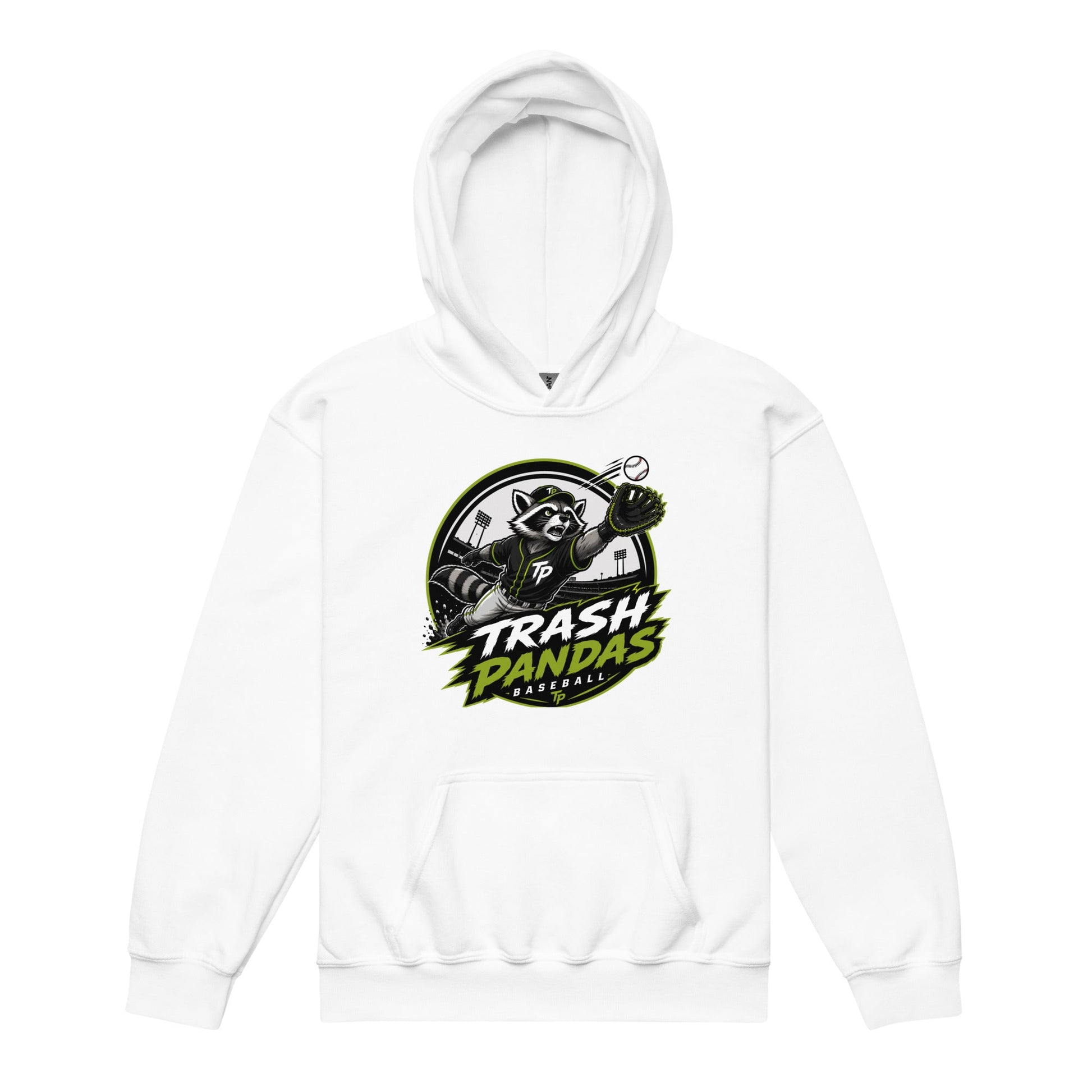 Classic | Youth Hoodie | Trash Pandas Baseball Organization | Emblem Logo