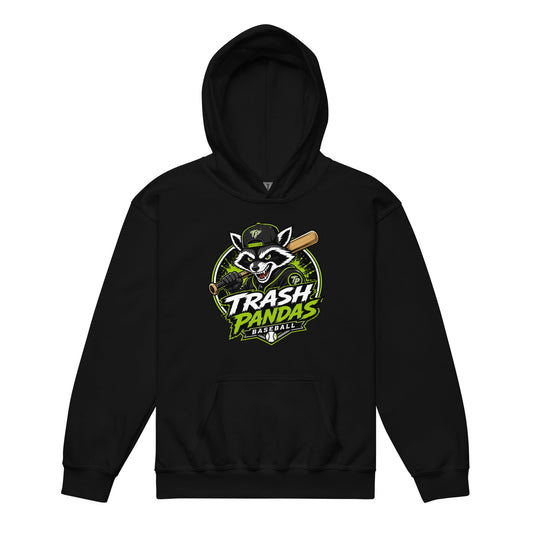 Classic | Youth Hoodie | Trash Pandas Baseball Organization | Mascot Logo