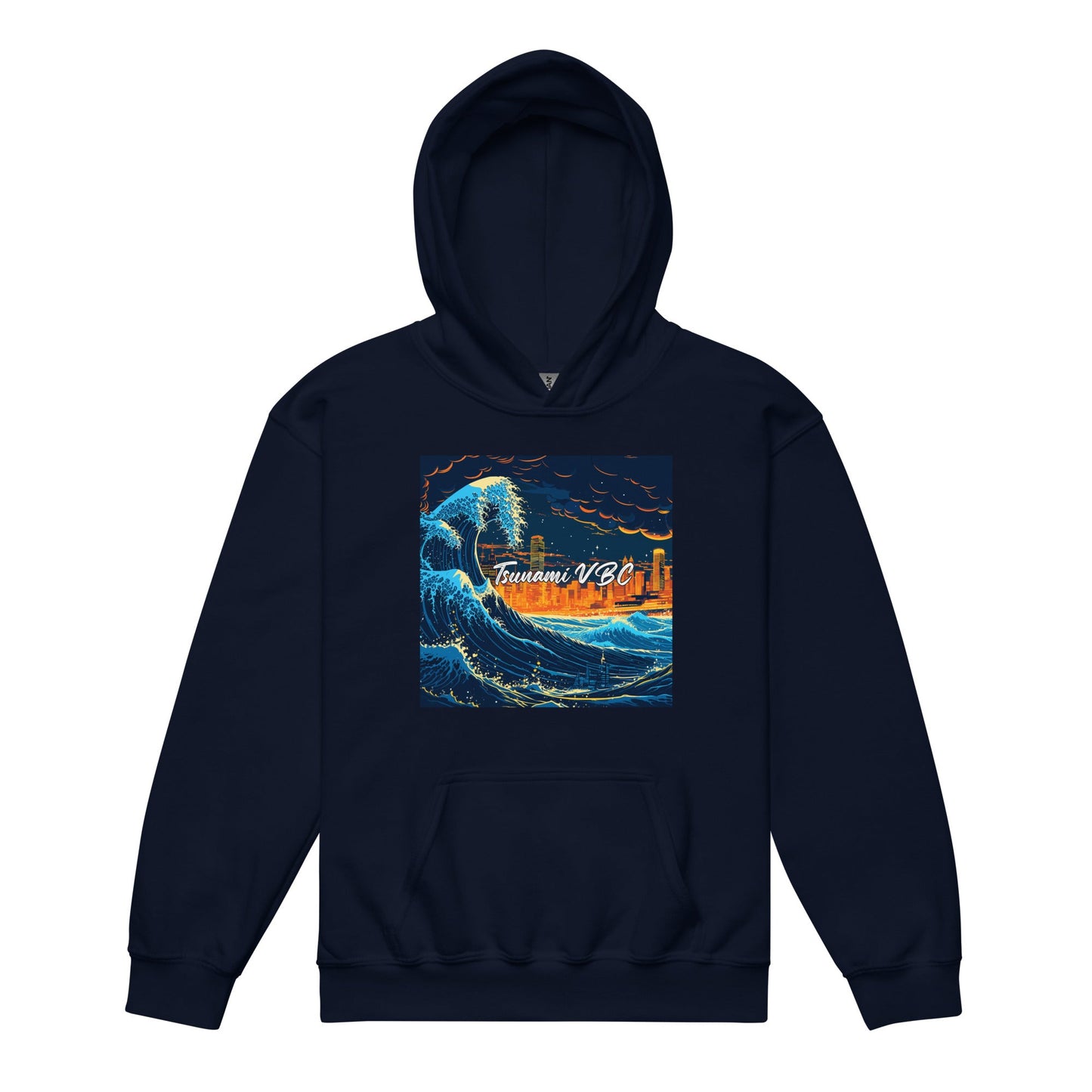 Classic | Youth Hoodie | Tsunami Volleyball Club | Glow Tide Athletics Logo