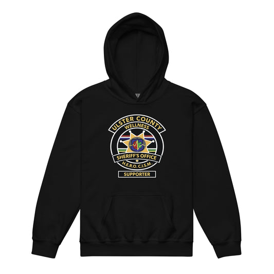Classic | Youth Hoodie | Ulster County Sheriff's Office Wellness Division | Badge Logo