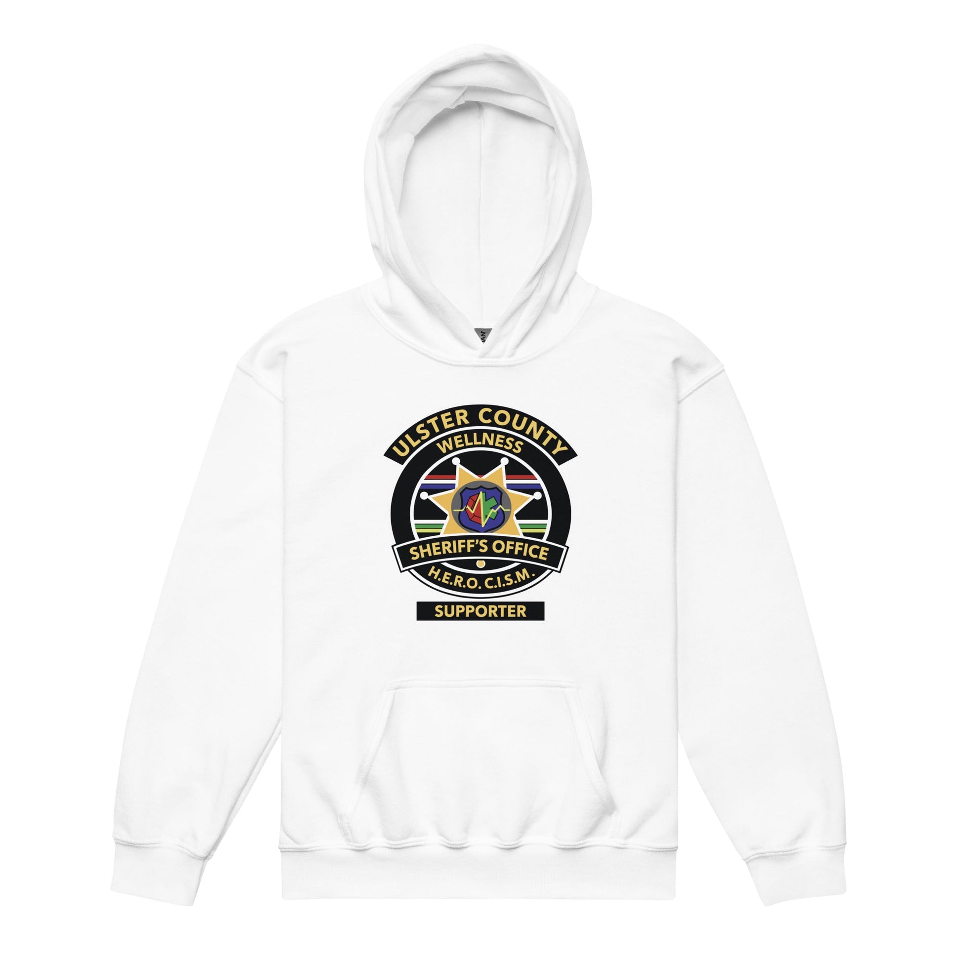 Classic | Youth Hoodie | Ulster County Sheriff's Office Wellness Division | Badge Logo