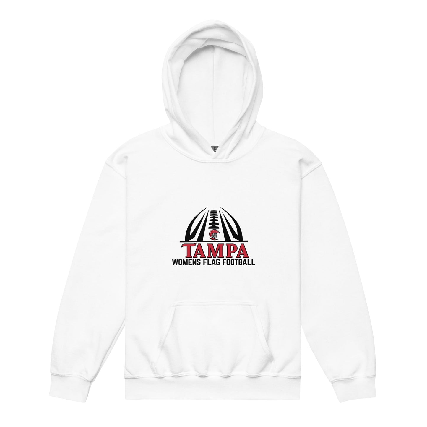 Classic | Youth Hoodie | University of Tampa Women's Flag Football | Football Logo
