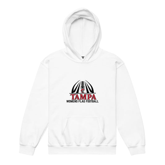 Classic | Youth Hoodie | University of Tampa Women's Flag Football | Football Logo