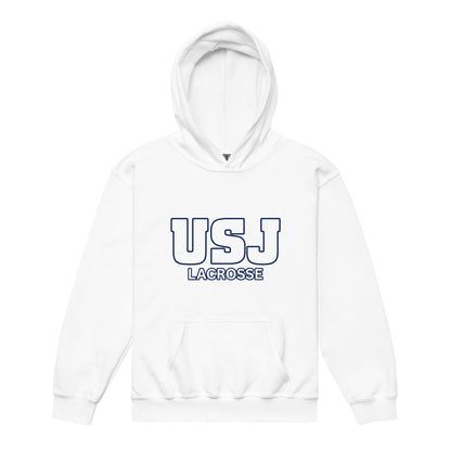 Classic | Youth Hoodie | USJ women’s lacrosse | Modern Script Logo