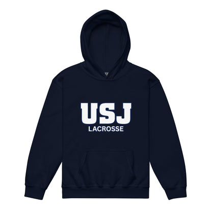 Classic | Youth Hoodie | USJ women’s lacrosse | Modern Script Logo