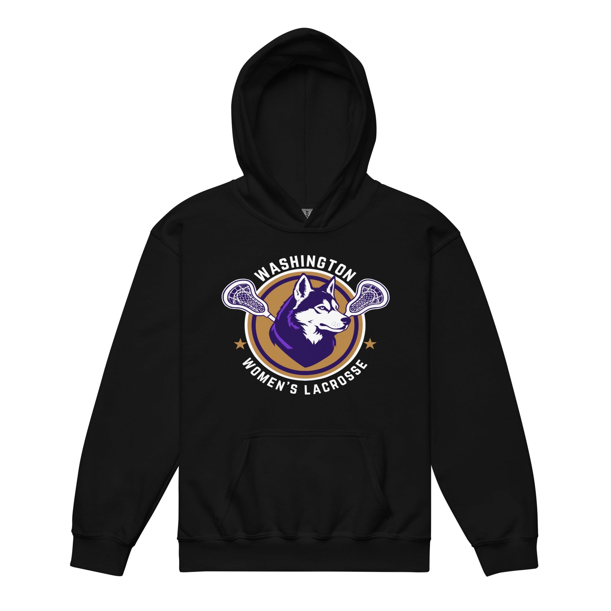 Classic | Youth Hoodie | UW Women's Club Lacrosse | Badge Logo