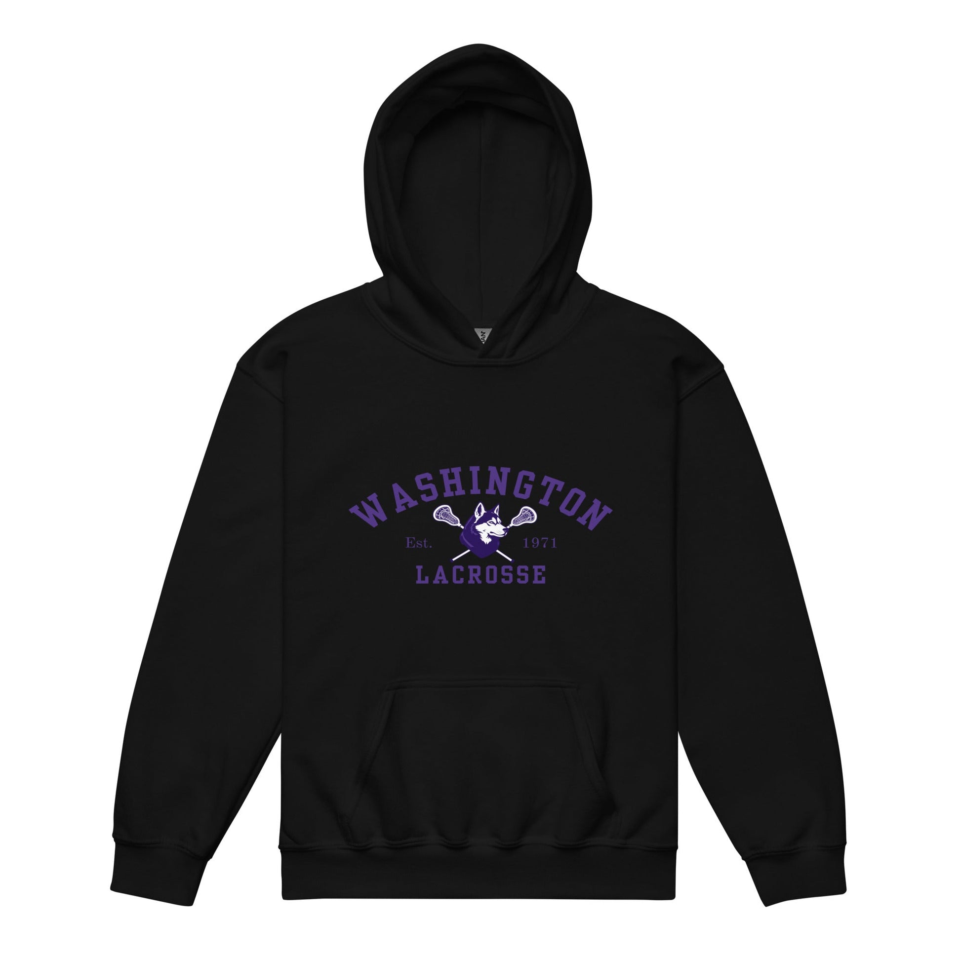 Classic | Youth Hoodie | UW Women's Club Lacrosse | Washington Lacrosse Logo