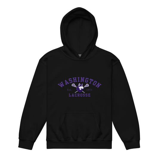 Classic | Youth Hoodie | UW Women's Club Lacrosse | Washington Lacrosse Logo