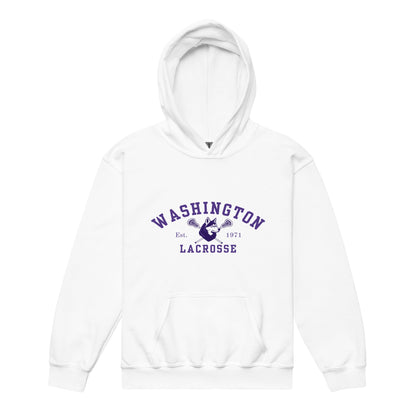 Classic | Youth Hoodie | UW Women's Club Lacrosse | Washington Lacrosse Logo
