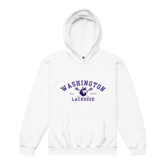 Classic | Youth Hoodie | UW Women's Club Lacrosse | Washington Lacrosse Logo