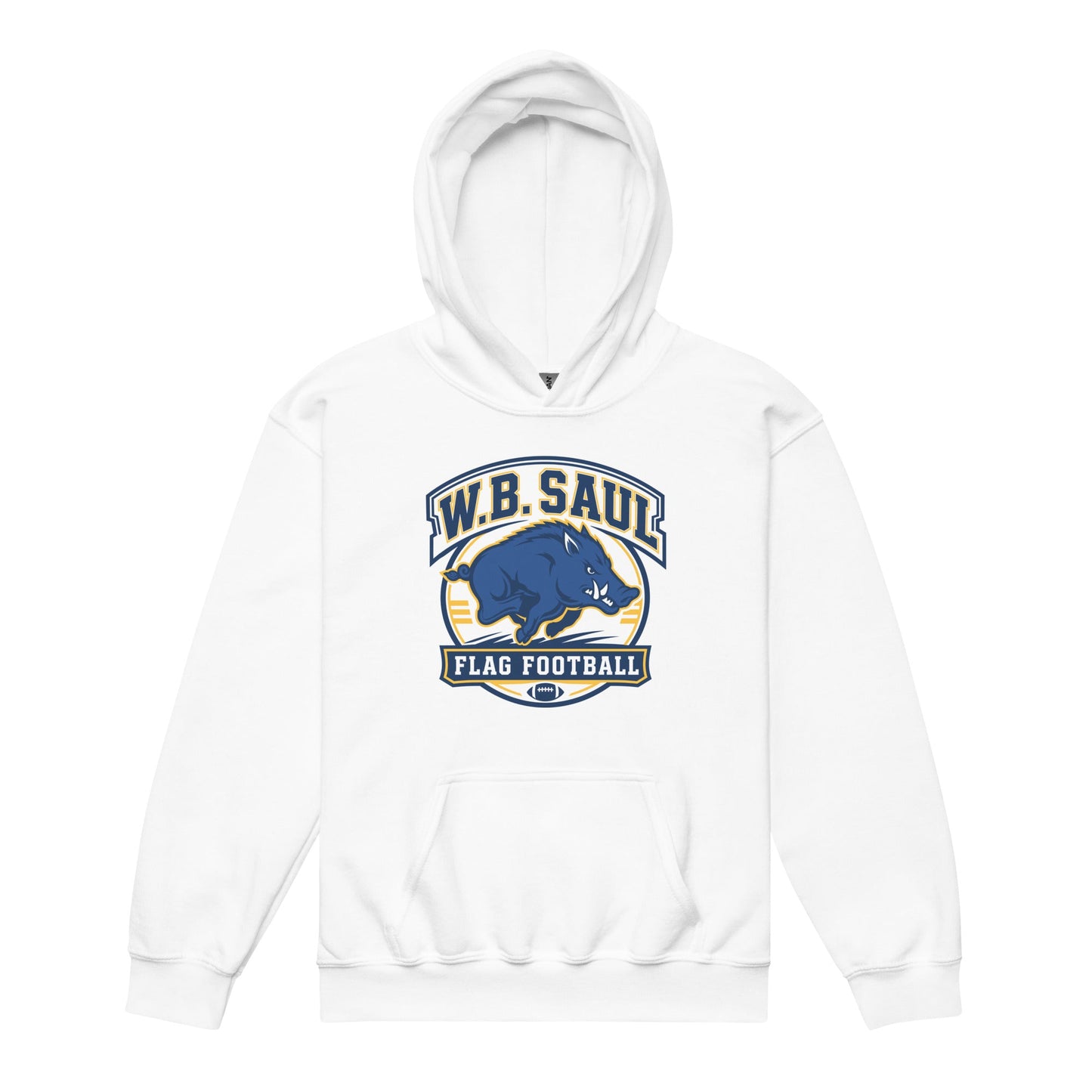Classic | Youth Hoodie | W.B.Saul Razorbacks | Emblem Logo