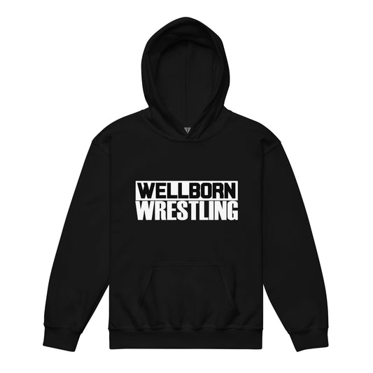 Classic | Youth Hoodie | Wellborn Youth Wrestling | Script Logo