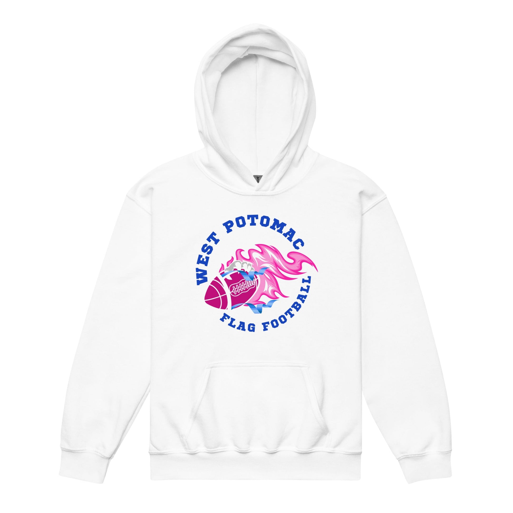 Classic | Youth Hoodie | West Potomac Flag Football | Crest Logo