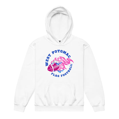 Classic | Youth Hoodie | West Potomac Flag Football | Crest Logo