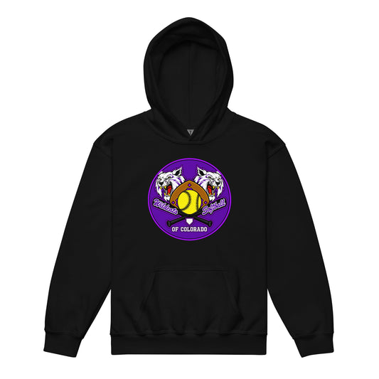 Classic | Youth Hoodie | Wildcats Softball | Badge Logo