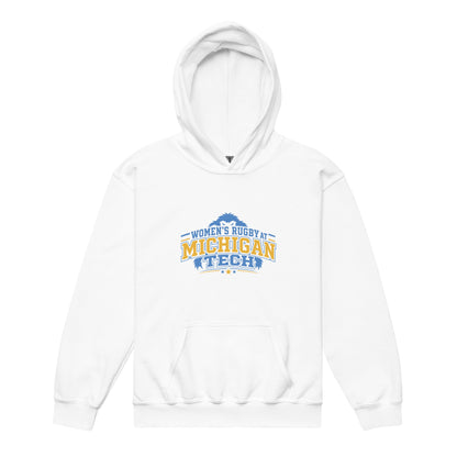 Classic | Youth Hoodie | Women’s Rugby at Michigan Tech | Varsity Crest Logo
