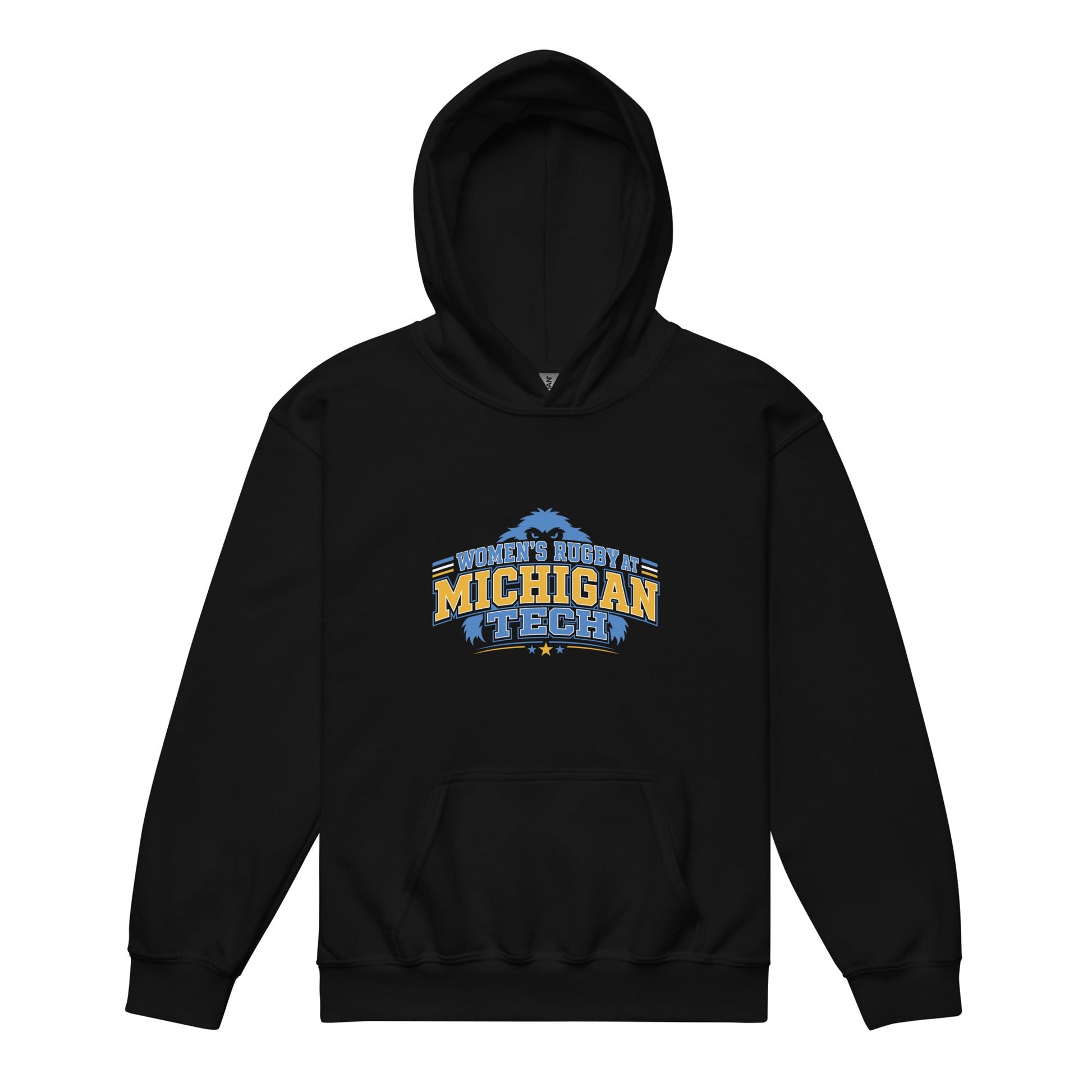Classic | Youth Hoodie | Women’s Rugby at Michigan Tech | Varsity Crest Logo
