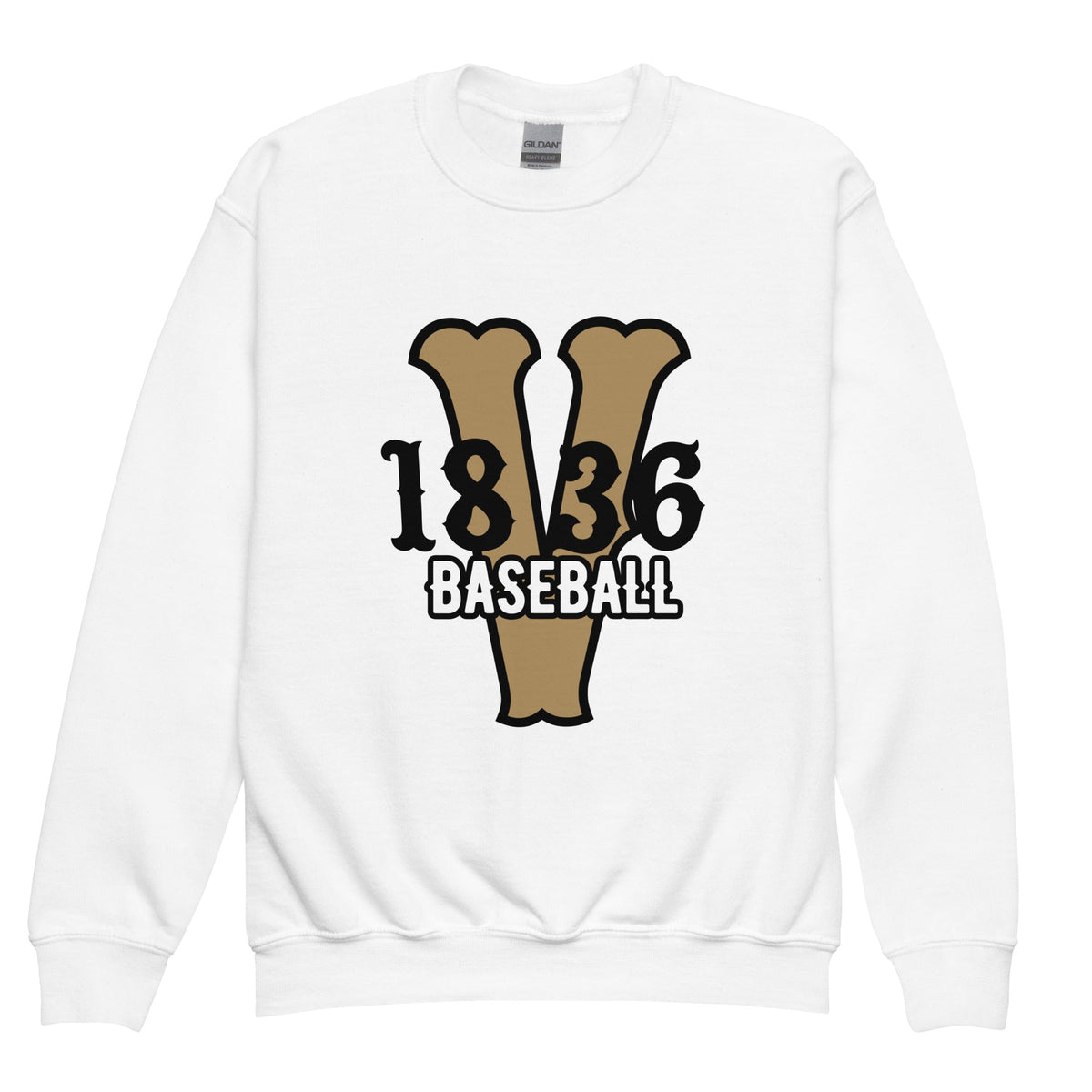 Classic | Youth Sweatshirt | 1836 Volunteers Baseball | Crest Logo