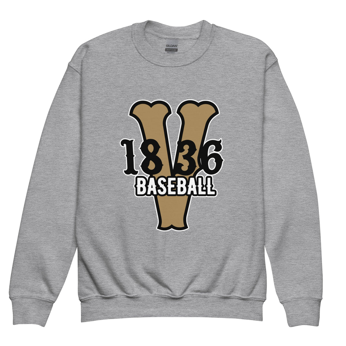 Classic | Youth Sweatshirt | 1836 Volunteers Baseball | Crest Logo