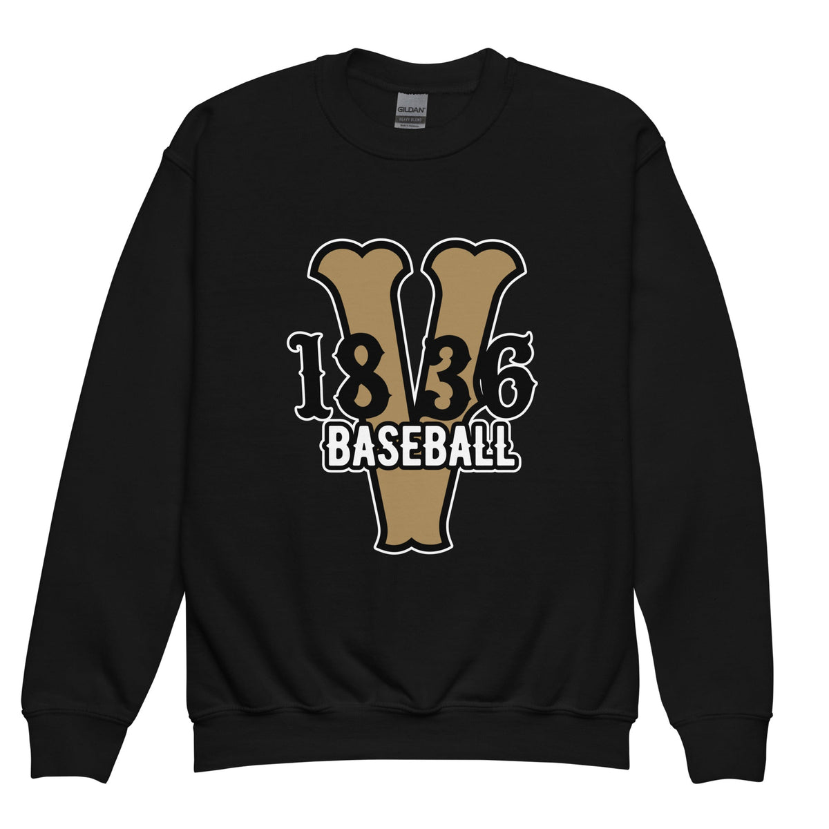Classic | Youth Sweatshirt | 1836 Volunteers Baseball | Crest Logo