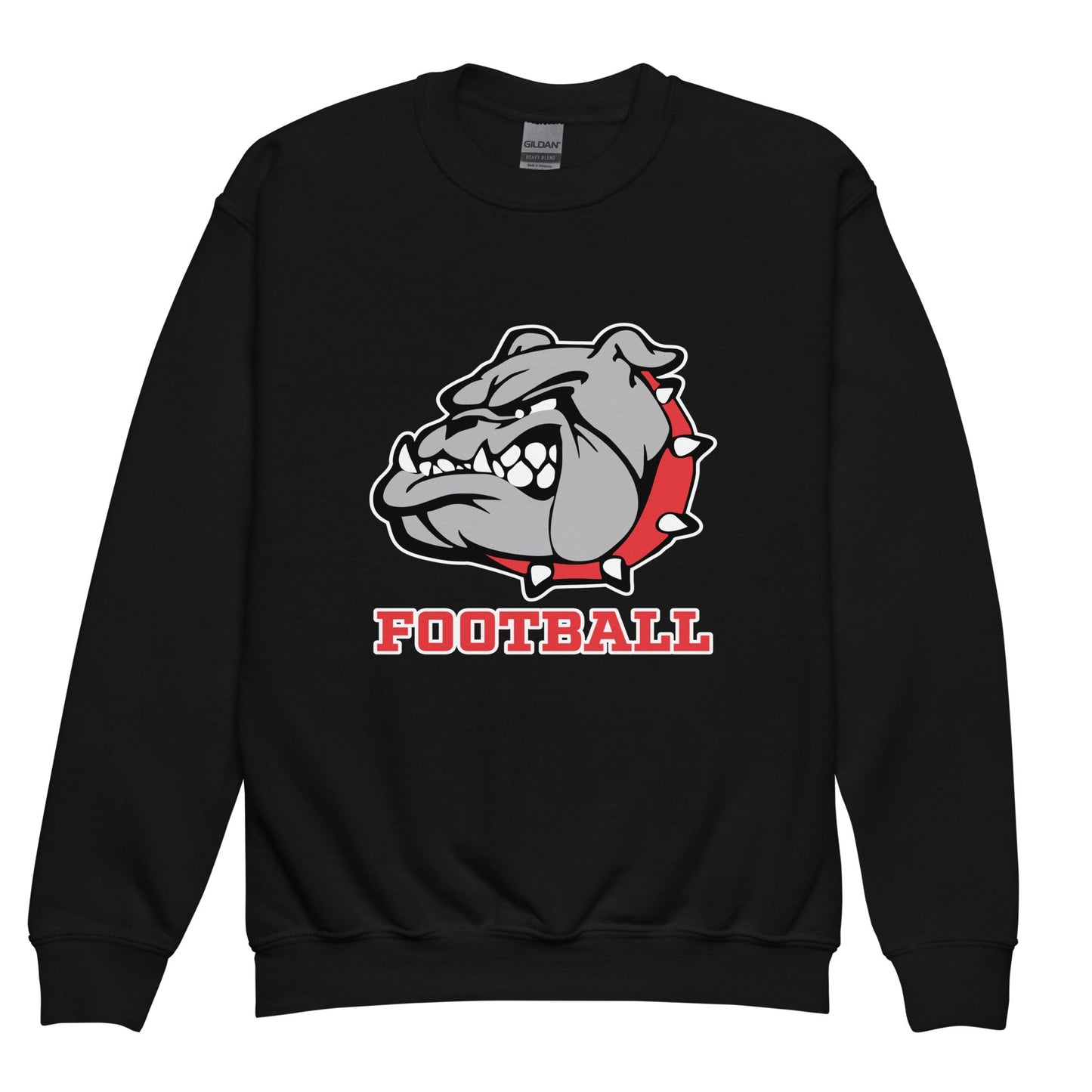 Classic | Youth Sweatshirt | 6th Grade Bulldogs Team | Football Logo