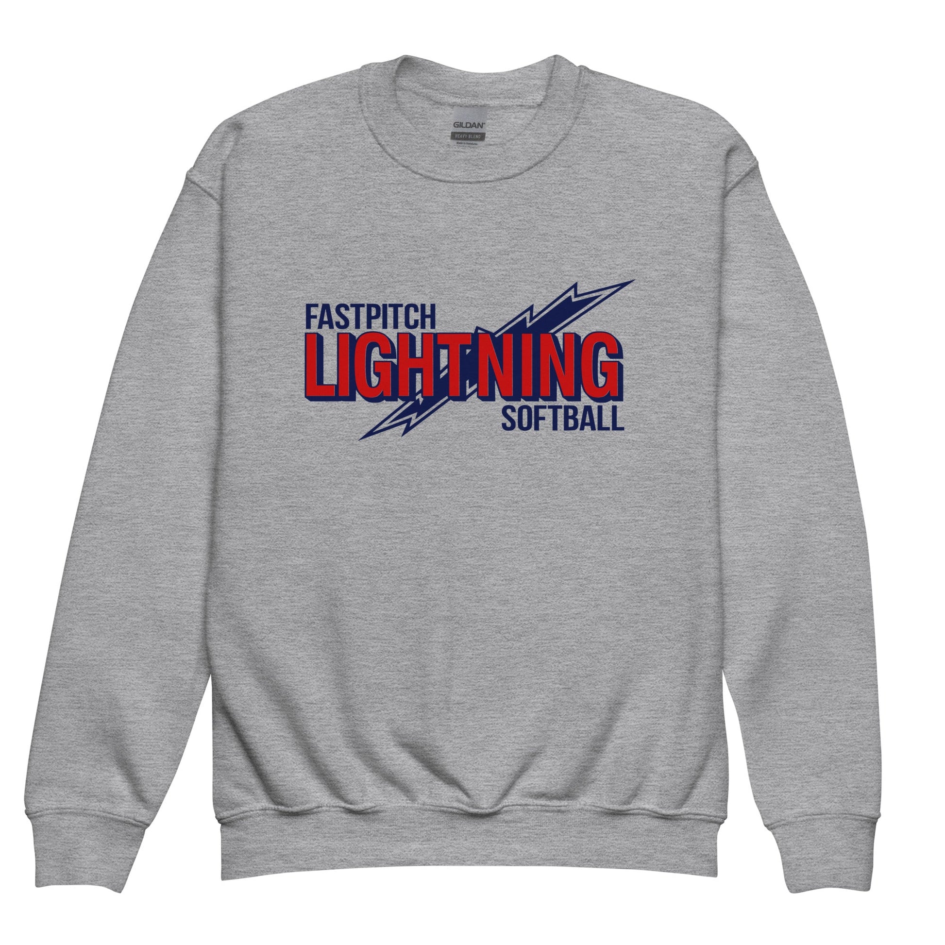 Classic | Youth Sweatshirt | Amherst Lightning Softball | Lightning Logo